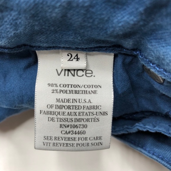 Vince Crop Skinny Ankle Glacier Blue Stretch Jeans - Picture 12 of 16